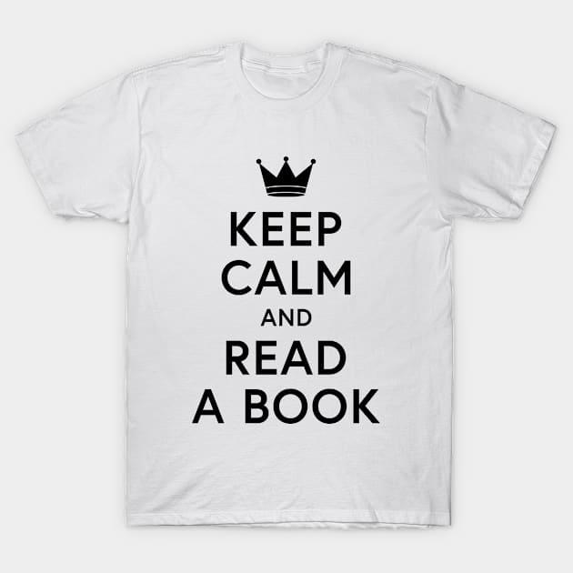 Bookish Keep Calm and Read a Book T-Shirt by NovelType